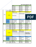 First Years Semester 1 2022/2023-Labs, Lectures and Tutorials Timetable