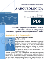 Clase 01 Los Inicios de La Arqueología Difusionismo, Tipo-Guía y Arqueología Histórico-Cultural