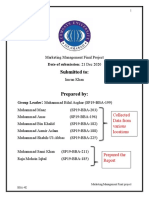 Marketing Management Final Project-2