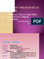 Program Studi S1 PGSD Upbjj Univ Ersitas Terbuka Palembang: David Setyabudi. S.PD., M.Si. ID. 18003152