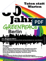30 Jahre Greenpeace Berlin Plakat