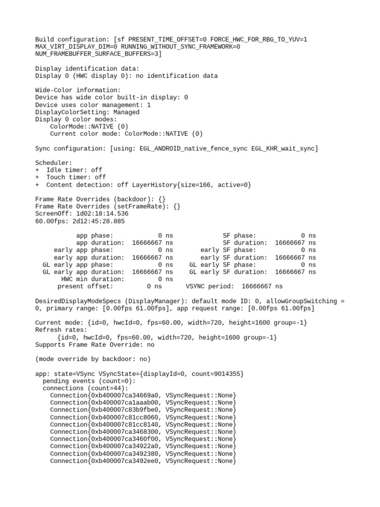 Display Configuration and Performance Data | PDF | Cache (Computing ...