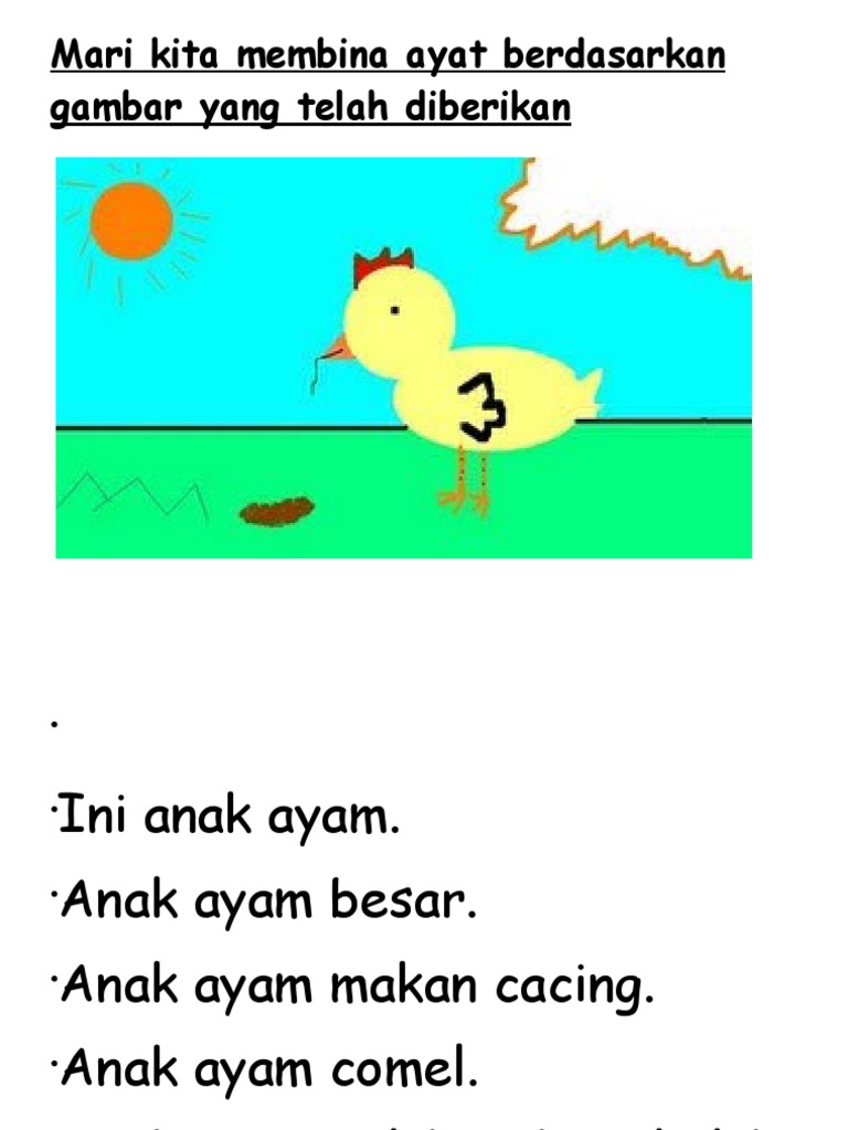 Mari Kita Membina Ayat Berdasarkan Gambar Yang Telah Pdf