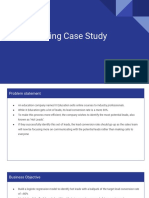 Lead Scoring Case Study Presentation