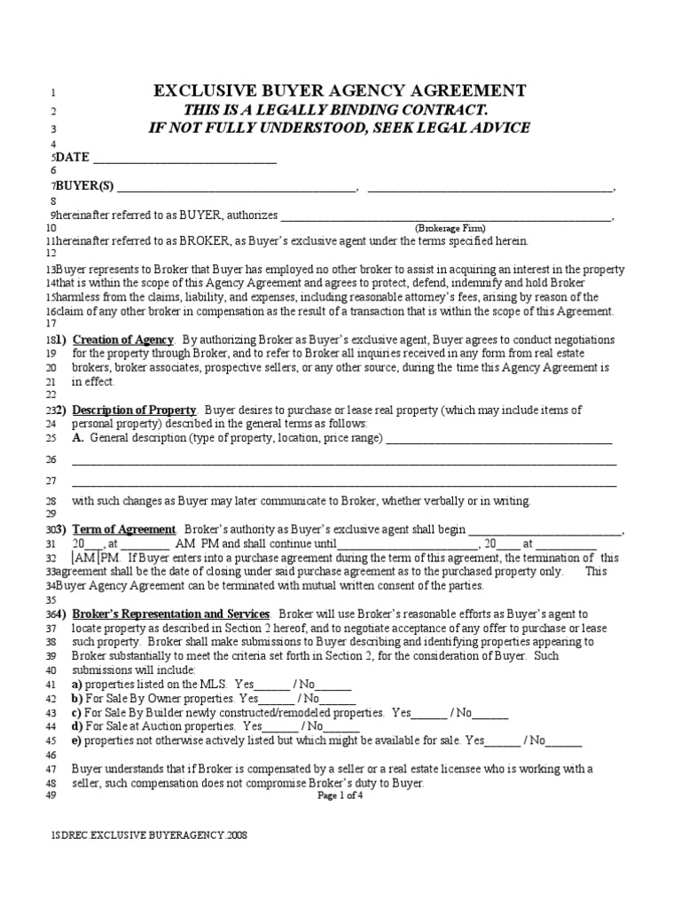 exclusive-buyer-agency-agreement-7-08-law-of-agency-real-estate-broker