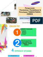 Pengurusan Penubuhan, Pendaftran, Pemindahan, Penutupan TABIKA & TASKA