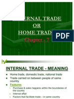Internal Trade or Home Trade