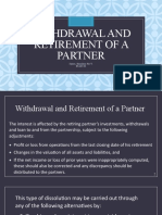 GR3 Withdrawal or Retirement of A Partner