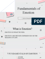 Fundamentals of Emotion