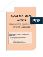Class Material Week 5