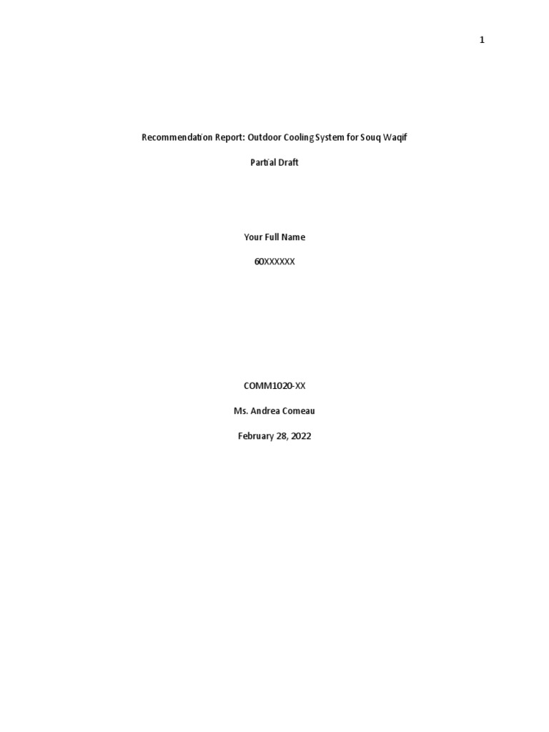 SAMPLE - OutdoorCooling-Partial Draft ASSGN | PDF | Humidity | Air ...