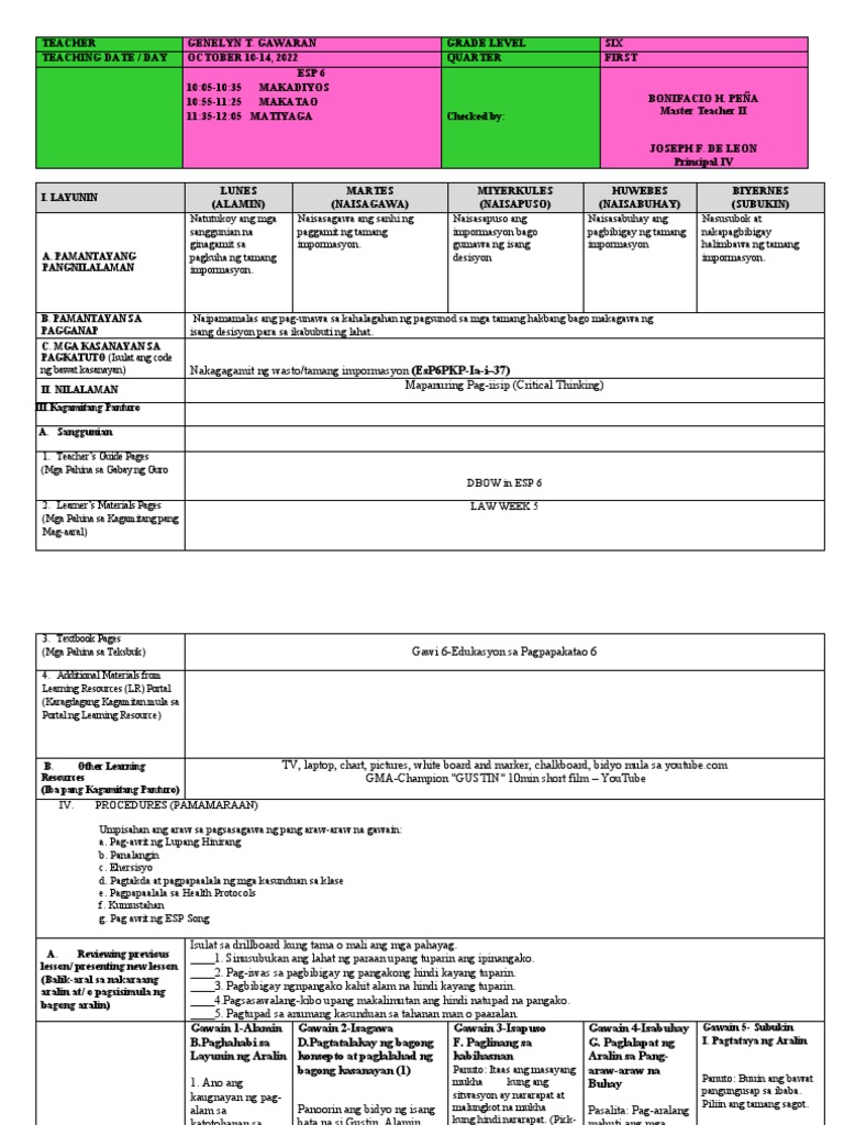 Esp Week 5 | PDF