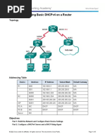 Lab 10 - Configuring Basic DHCPv4 On A Router