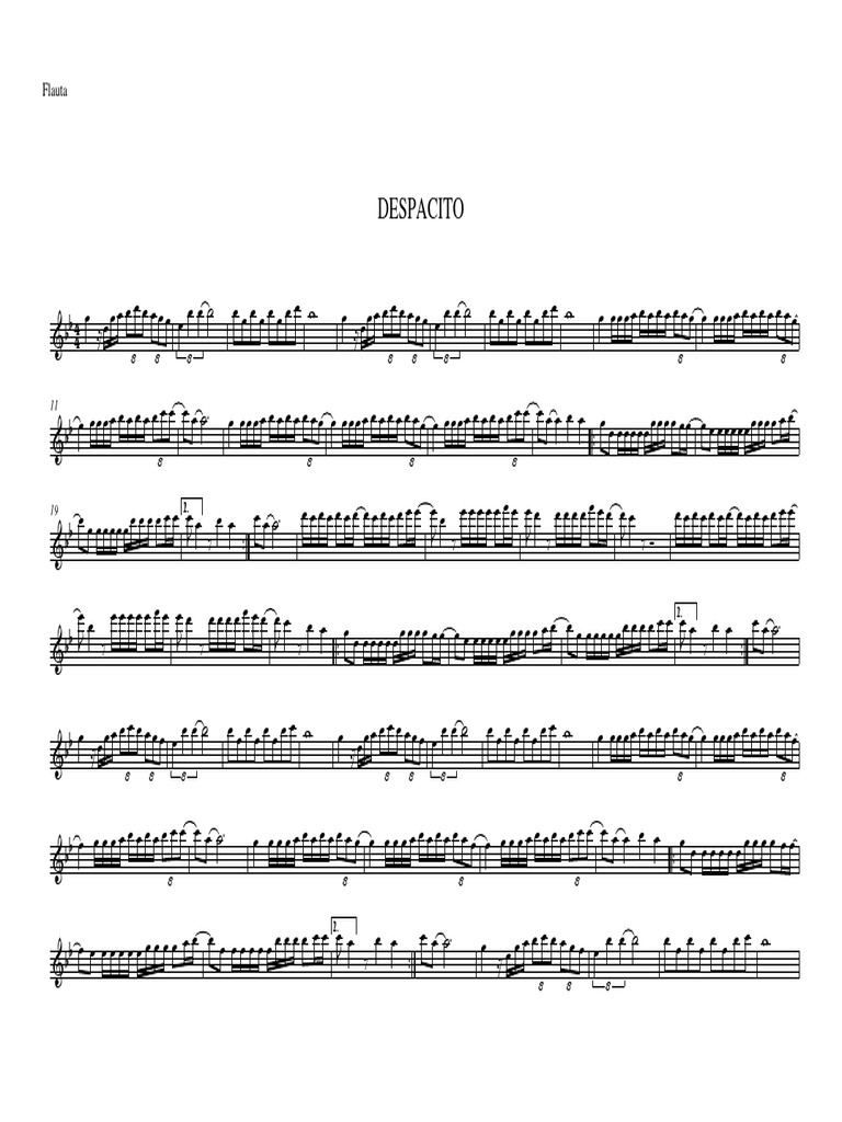 Despacito Flauta | PDF