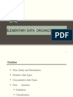 Elementary Data Organisation