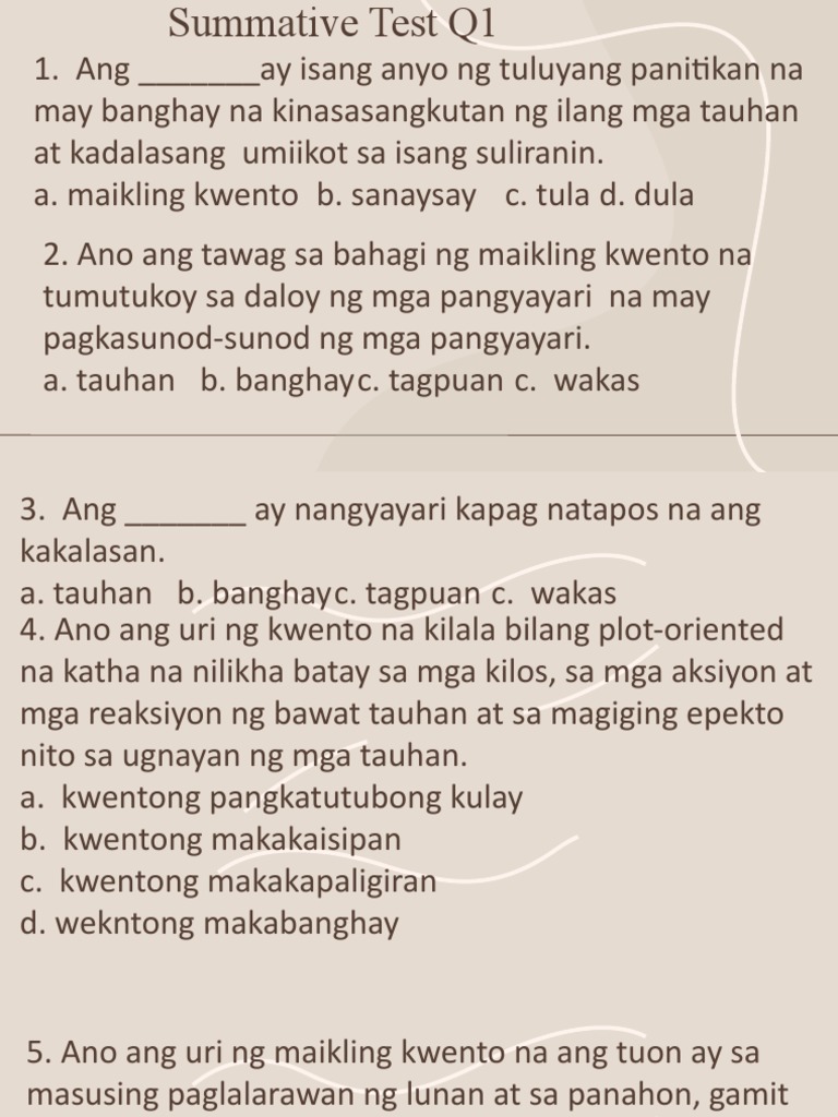 Summative Test Q1 Pdf