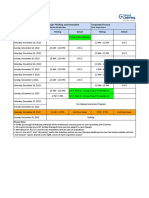 Design Thinking & Innovation and Corporate Finance Program Schedule