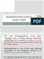 Homogenization and Lysis (2021!06!12)