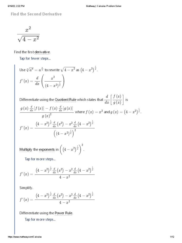 Mathway - Calculus Problem Solver | PDF | Mathematical Objects ...