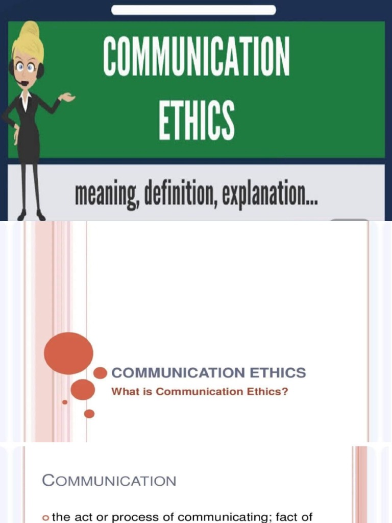 essay about communication process principles and ethics