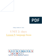 E 6 Lesson 5 - Language Focus