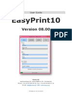 User Guide EasyPrint10 V08.00