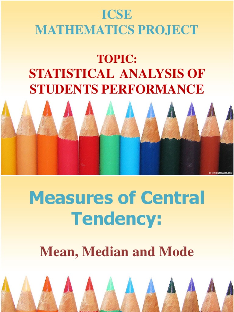 Statistical Analysis of Student Performance | PDF | Median | Mean