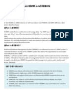 DBMS vs RDBMS: Key Differences Between DBMS and Relational Database Management System