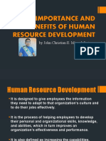 Importance and Benefits of Human Resource Development