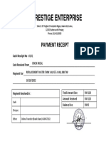 HR Prestige Enterprise Payment Receipt