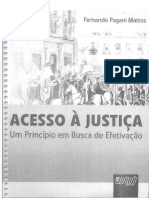 Acesso À Justiça Um Princípio em Busca de Efetivação (Fernando Pagani Mattos)