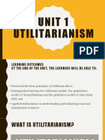 Unit 1 Utilitarianism