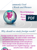 Foreign Words Power Point