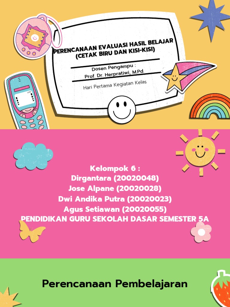 Perencanaan Evaluasi Pembelajaran SD | PDF | Karier & Perkembangan | Seni