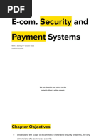 Ch5 - E-Commerce Security and Payment Systems - DR Nael Qtati