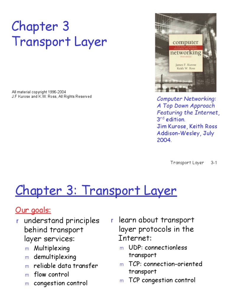 Transport Layer Notes Pdf Transmission Control Protocol Internet