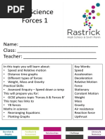 KS3 Science Forces 1