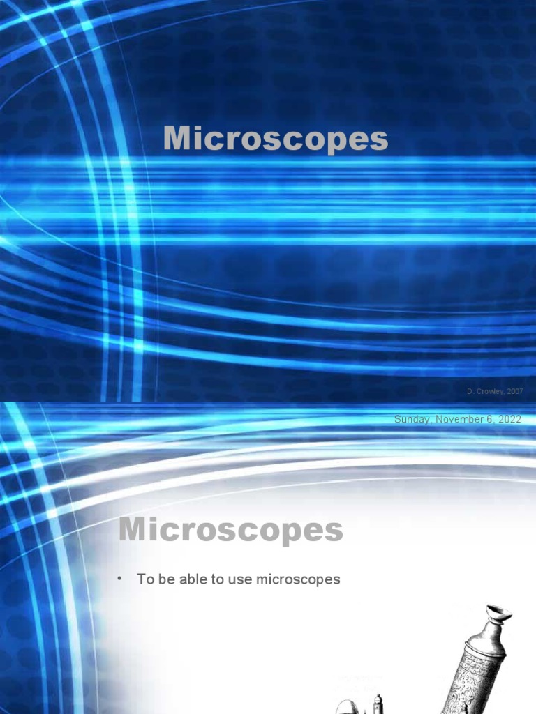 2 Microscopes PDF Microscope Optics