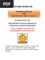 Network Analysis and Transmission Lines