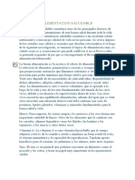 Alimentación saludable, factores y beneficios