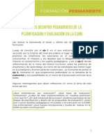 Los Desafíos Pedagógicos de La Planificación y Evaluación en La ESRN