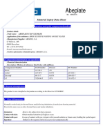 Abeplate Material Safety Data Sheet