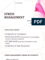 Homeroom Stress Management Program