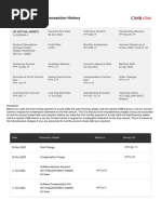 Account Details and Transaction History: HF Retail-I (Imbt)