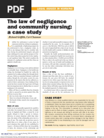 English Tort Law Cases | PDF | Negligence | Duty Of Care
