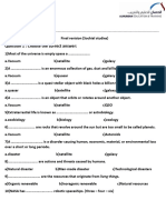 Social Studies Revision GRADE 8