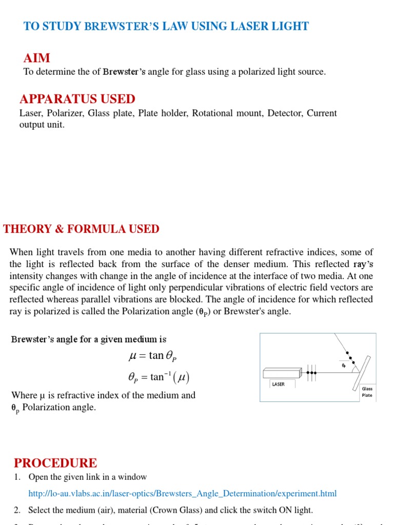 Verification of Brewster's Law and Malus' Law Using a Virtual Laser