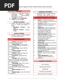 1st Quarter Science g10 Reviewer 2022-2023
