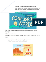 Confusing Words List