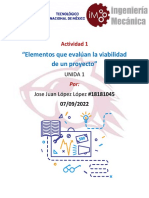 1.investigacion Cuales Son Los Elementos Que Evaluan La Viabilidad de Un Pryecto